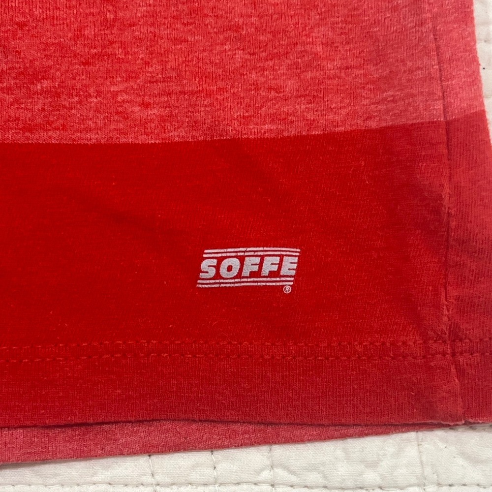 Soffe Georgia Bulldogs Racerback Tank Red Striped Uga Graphic Womens Small *NOTE - Picture 5 of 9